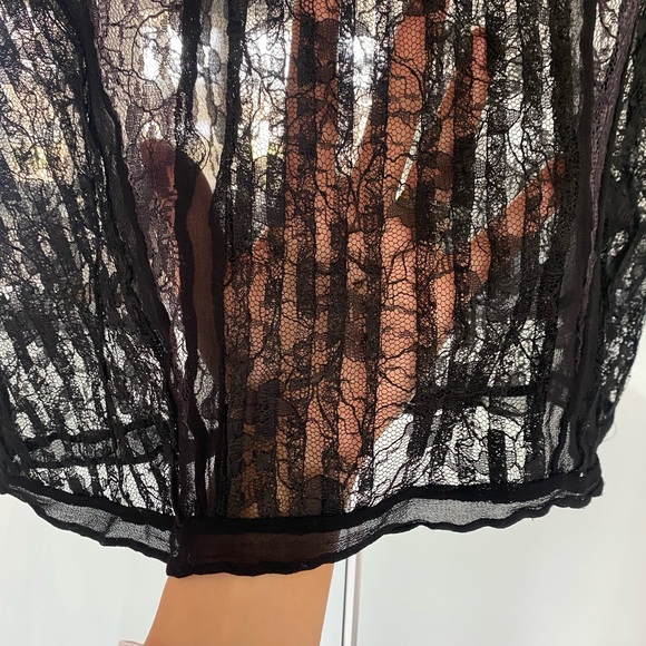 All Saints Lara Lace Top in black - Picture 5 of 6